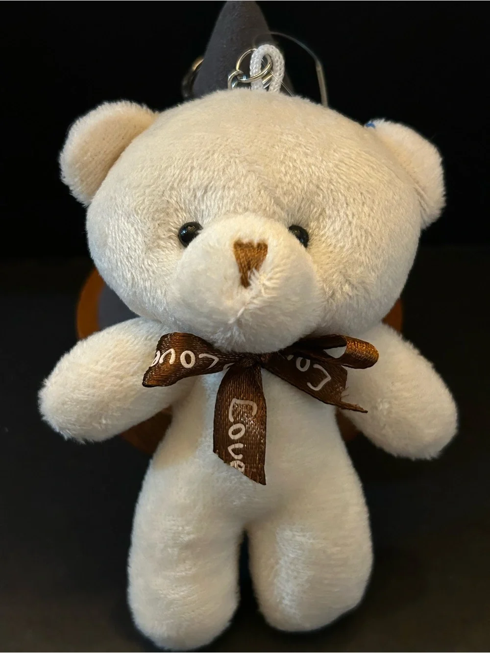 BUY 1 GET 1 FREE Cute Plush Bear 🐻 Keychains w/Brown 'Love' Ribbon Assorted
